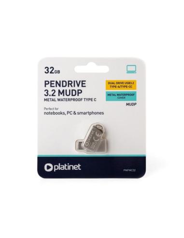 PLATINET PENDRIVE 32GB USB 3.2 PMFMC32 USB-C METAL