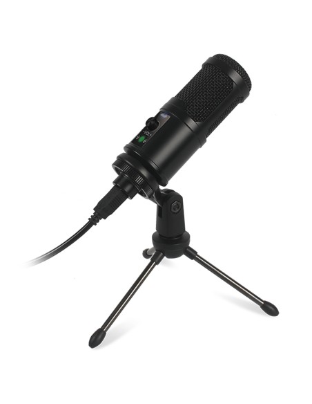 OMEGA VARR MICROFONO PRO-GAMING USB + TRIPODE + ESPONJA VGMTB2