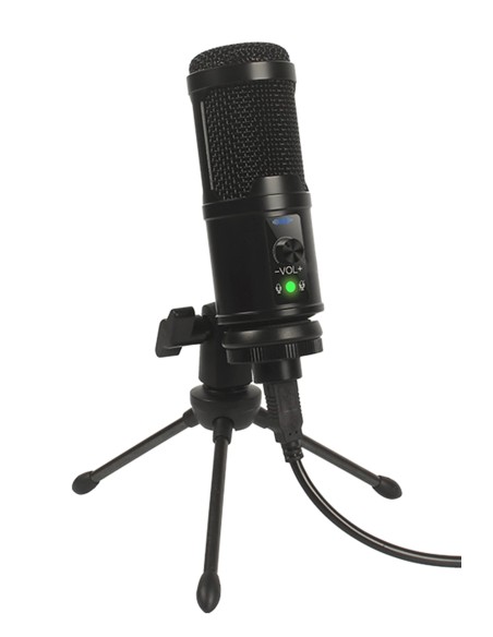 OMEGA VARR MICROFONO PRO-GAMING USB + TRIPODE + ESPONJA VGMTB2