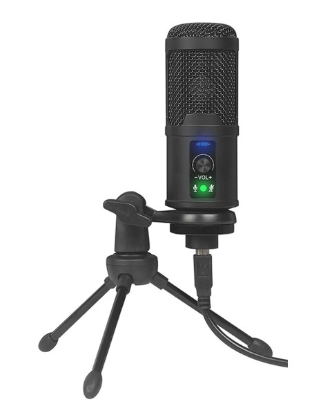 OMEGA VARR MICROFONO PRO-GAMING USB + TRIPODE + ESPONJA VGMTB2