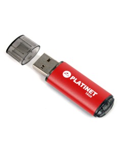 PLATINET PENDRIVE 16GB USB 2.0 PMFE16R ROJO