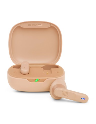 JBL AURICULARES INALAMBRICOS WAVE FLEX BEIGEESTUCHE DE CARGA  AUT. 32H