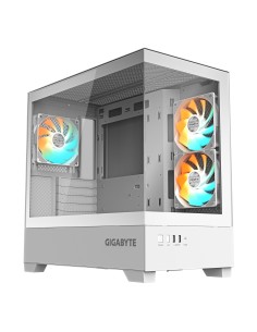 CAJA ATX SEMITORRE GIGABYTE AORUS C201W ICE PANORAMICA GLASS USB 3.0 BLANCA