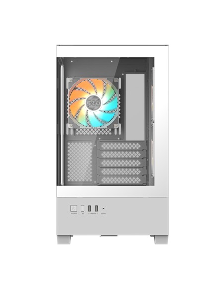 CAJA ATX SEMITORRE GIGABYTE AORUS C201W ICE PANORAMICA GLASS USB 3.0 BLANCA