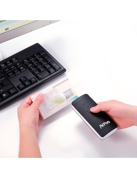 SCANNER TPV AVPOS BP200 PORTATIL 1D 2D QR USB BT 1600MAH AVP-BP200-2D