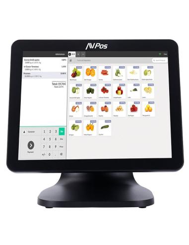 TPV AVPOS K5000 ALUMINIO 15 TACTIL I7 8GBDDR4 SSD128GB 3YR AVP-K5000B-I710-8128