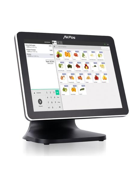 TPV AVPOS K5000 ALUMINIO 15 TACTIL I7 8GBDDR4 SSD128GB 3YR AVP-K5000B-I710-8128