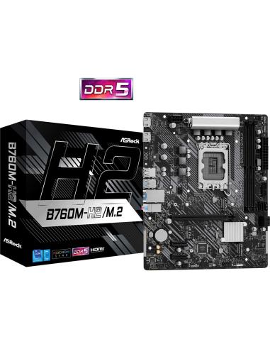 PB S1700 ASROCK B760M-H M.2 2DDR5 PCIE4 LAN 4SATA3 HDMI DP MATX