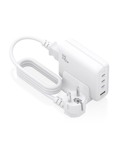 CARGADOR GAN AISENS SOBREMESA 140W 3XUSB-C PD3.1 QC4.0 QC5.0 USB-A QC3.0