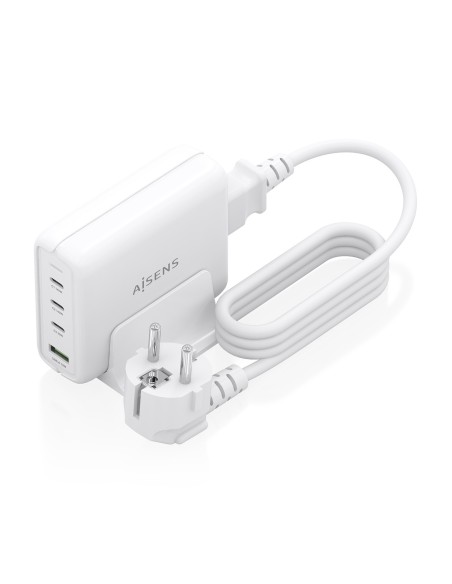 CARGADOR GAN AISENS SOBREMESA 140W 3XUSB-C PD3.1 QC4.0 QC5.0 USB-A QC3.0