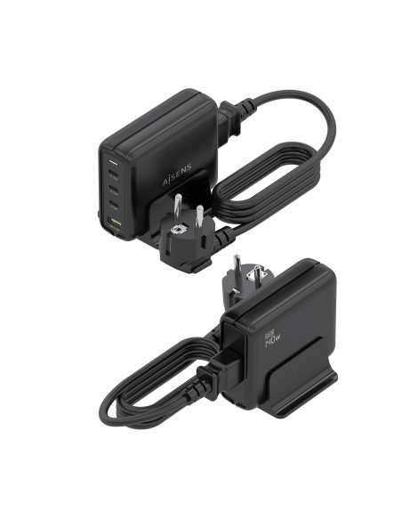 CARGADOR GAN AISENS SOBREMESA 140W 3XUSB-C PD3.1 QC4.0 QC5.0 USB-A QC3.0