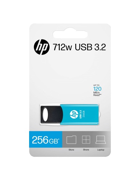 USB HP 3.2 256GB 712W AZUL
