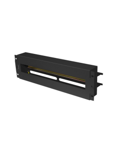 PANEL LANBERG DE DISTRIBUCION DE TENSION 19'' 3U CON RAIL DIN TS-35 NEGRO