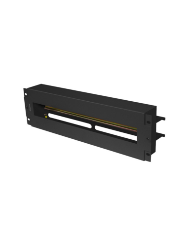 PANEL LANBERG DE DISTRIBUCION DE TENSION 19'' 3U CON RAIL DIN TS-35 NEGRO