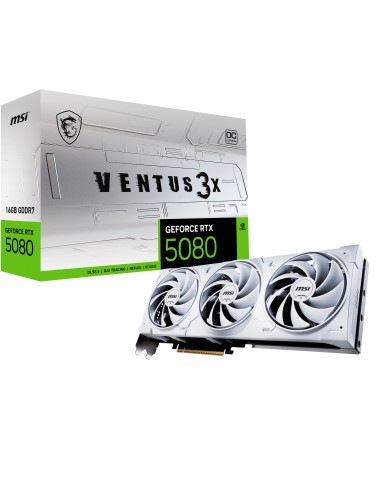 TARJETA GRAFICA MSI RTX 5080 16G VENTUS 3X OC WHITE