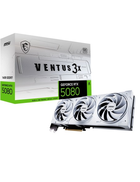 TARJETA GRAFICA MSI RTX 5080 16G VENTUS 3X OC WHITE