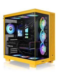 CAJA ATX THERMALTAKE VIEW 380 XL USB CX1 4XVENT120MM ARGB YELLOW S/N FUENTE