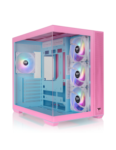 CAJA ATX THERMALTAKE VIEW 380 USB CX1 2XVENT120MM ARGB PINK S/N FUENTE