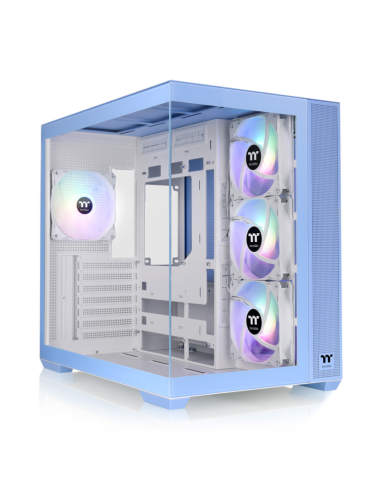 CAJA ATX THERMALTAKE VIEW 380 USB CX1 2XVENT120MM ARGB AZUL S/N FUENTE