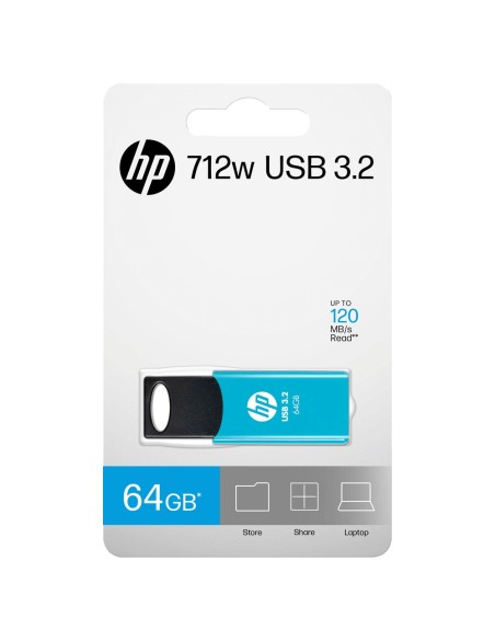 USB HP 3.2 64GB 712W AZUL
