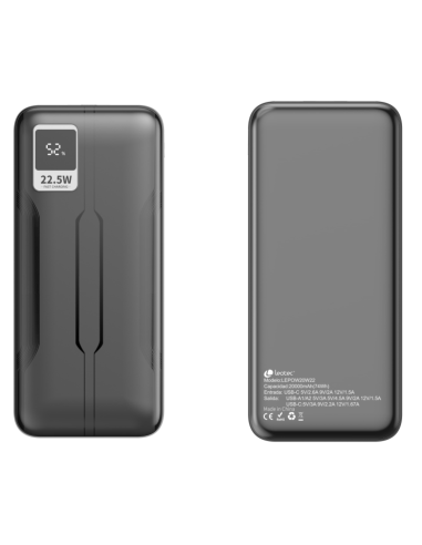 LEOTEC POWERBANK 20000MAH 22,5W PD20W NEG (1 USB-C+2USB-A INC USB-A A USB-C)