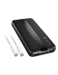 POWERBANK NATEC TREVI SLIM QV2 10000MAH 2XUSB-A 18W + 1XUSB-C 20W + CABLE USB-C