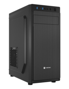 CAJA NATEC ARACANTA MIDI TORRE ATX LECTOR TARJETAS 1XUSB2.0 2XUSB3.0 NEGRO