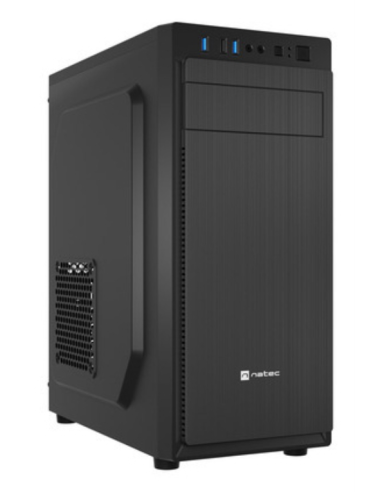 CAJA NATEC ARACANTA MIDI TORRE ATX LECTOR TARJETAS 1XUSB2.0 2XUSB3.0 NEGRO