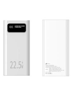 LEOTEC POWERBANK 30000MAH 22,5W PD20W BLAN (1 USB-C+4USB-A INC USB-A A USB-C)