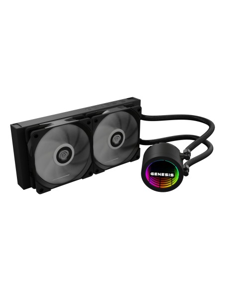 VENTILADOR GENESIS REFRIGERACION LIQUIDA HYDRIA 240 ARGB 120MM + PASTA TERMICA
