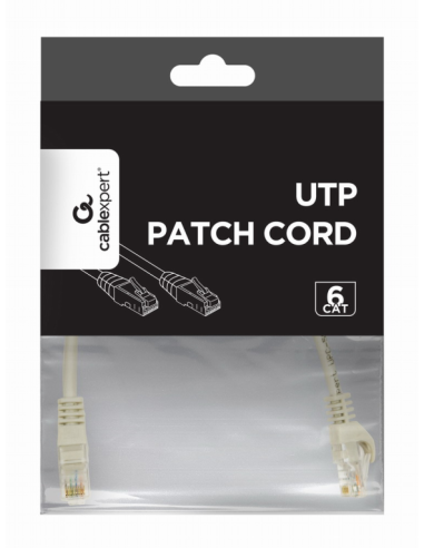 CABLE RED GEMBIRD UTP CAT6 0,25M COBRE GRIS