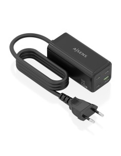 CARGADOR GAN AISENS SOBREMESA 100W 3XUSB-C PD3.0 QC4.0 QC5.0 USB-A QC3.0