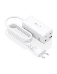 CARGADOR GAN AISENS SOBREMESA 100W 3XUSB-C PD3.0 QC4.0 QC5.0 USB-A QC3.0