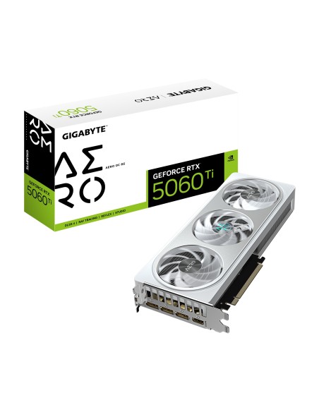 TARJETA GRAFICA GIGABYTE RTX 5060 TI AERO OC 8GB GDDR7 NEGRO