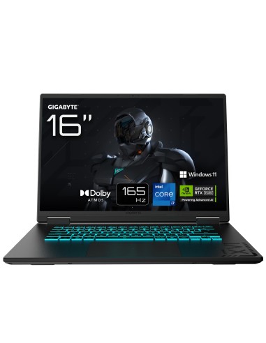 PORTATIL GIGABYTE A16 CWHI3ES864SH I7-13620H RTX5070 32GB 1TB 16" WUXGA W11H