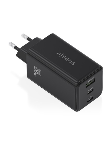 CARGADOR GAN AISENS 100W 2XUSB-C PD3.0 QC4.0 QC5.0 1XUSB-A QC3.0