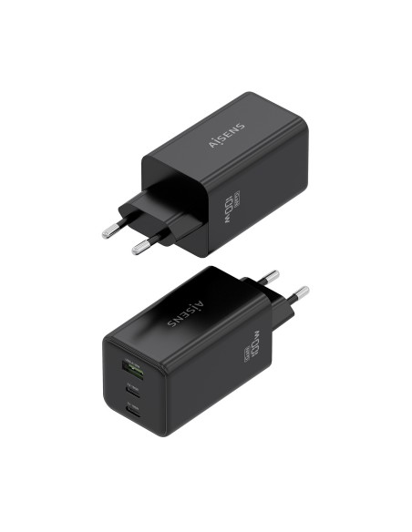 CARGADOR GAN AISENS 100W 2XUSB-C PD3.0 QC4.0 QC5.0 1XUSB-A QC3.0