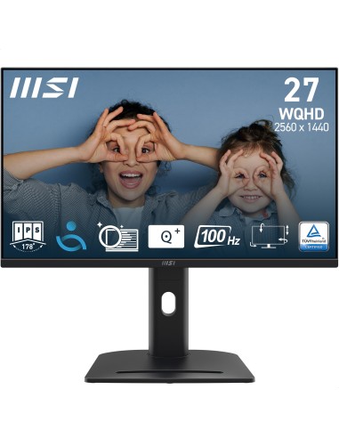 MONITOR 27 MSI PRO MP275QPG WQHD 2560X144 100HZ 1MS DP HDMI MM NEGRO