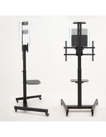 SOPORTE SUELO RUEDAS REGULABLE COMETA 60-100 90 TOOQ FS1184M-B