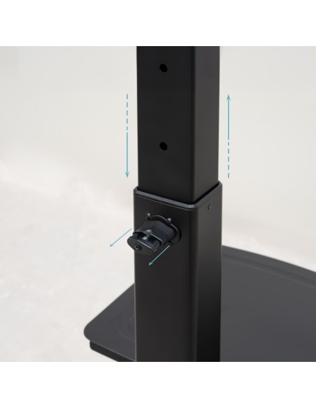 SOPORTE SUELO RUEDAS REGULABLE COMETA 60-100 90 TOOQ FS1184M-B