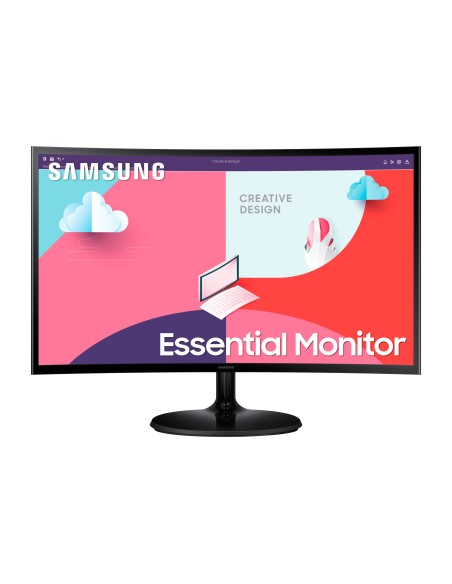 SAMSUNG MONITOR PROFESIONAL CURVO S3 S36C S27C360EAU 27  FHD NEGROHDMI   75Hz  NEGRO   VESA
