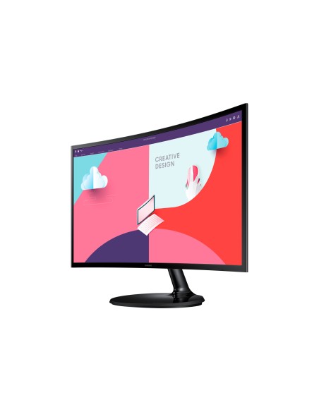 SAMSUNG MONITOR PROFESIONAL CURVO S3 S36C S27C360EAU 27  FHD NEGROHDMI   75Hz  NEGRO   VESA