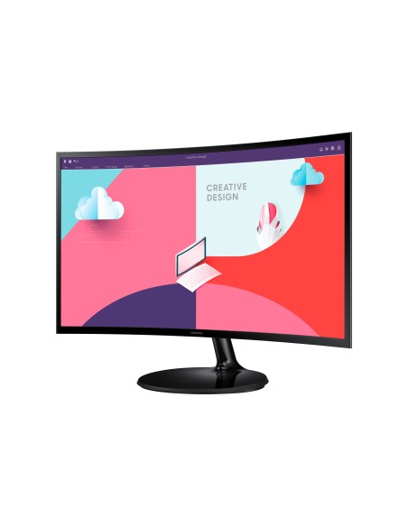SAMSUNG MONITOR PROFESIONAL CURVO S3 S36C S27C360EAU 27  FHD NEGROHDMI   75Hz  NEGRO   VESA