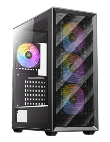 CAJA ANTEC AX85 ARGB ATX NEGRO 4XVENT 120MM 2XUSB SN FUENTE