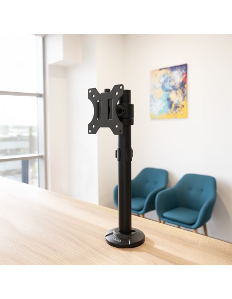 SOPORTE MESA TOOQ PANTALLAS GIRA INCLI 17-32 NEGRO