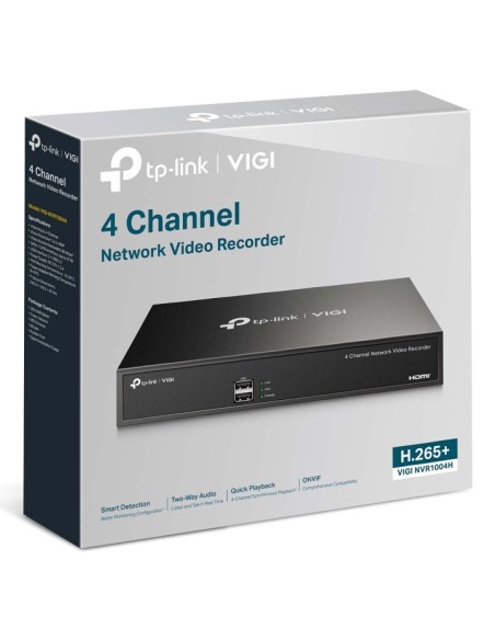 VIGI NVR1004H Grabador H.265+ 4 C 1x10 100 1xHDMI