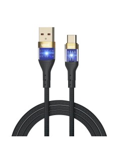 iggual Cable USB-A a tipo C 3A 100 cm trenzado LED