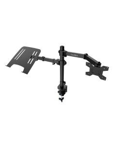 COOLBOX Soporte Monitor+Portátil Monobrazo Acero