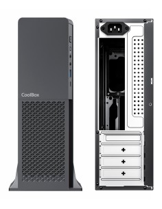 CAJA MICRO-ATX COOLBOX SLIM T313 CONVERT(FUENTE BASIC300)USB3.0-C COO-PCT313-BZ