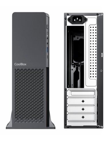CAJA MICRO-ATX COOLBOX SLIM T313 CONVERT(FUENTE BASIC300)USB3.0-C COO-PCT313-BZ